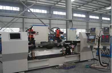 Automatic axle tube welding machine